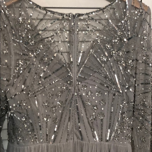 Adrianna Papell Long Sleeve Gown - Picture 6 of 7